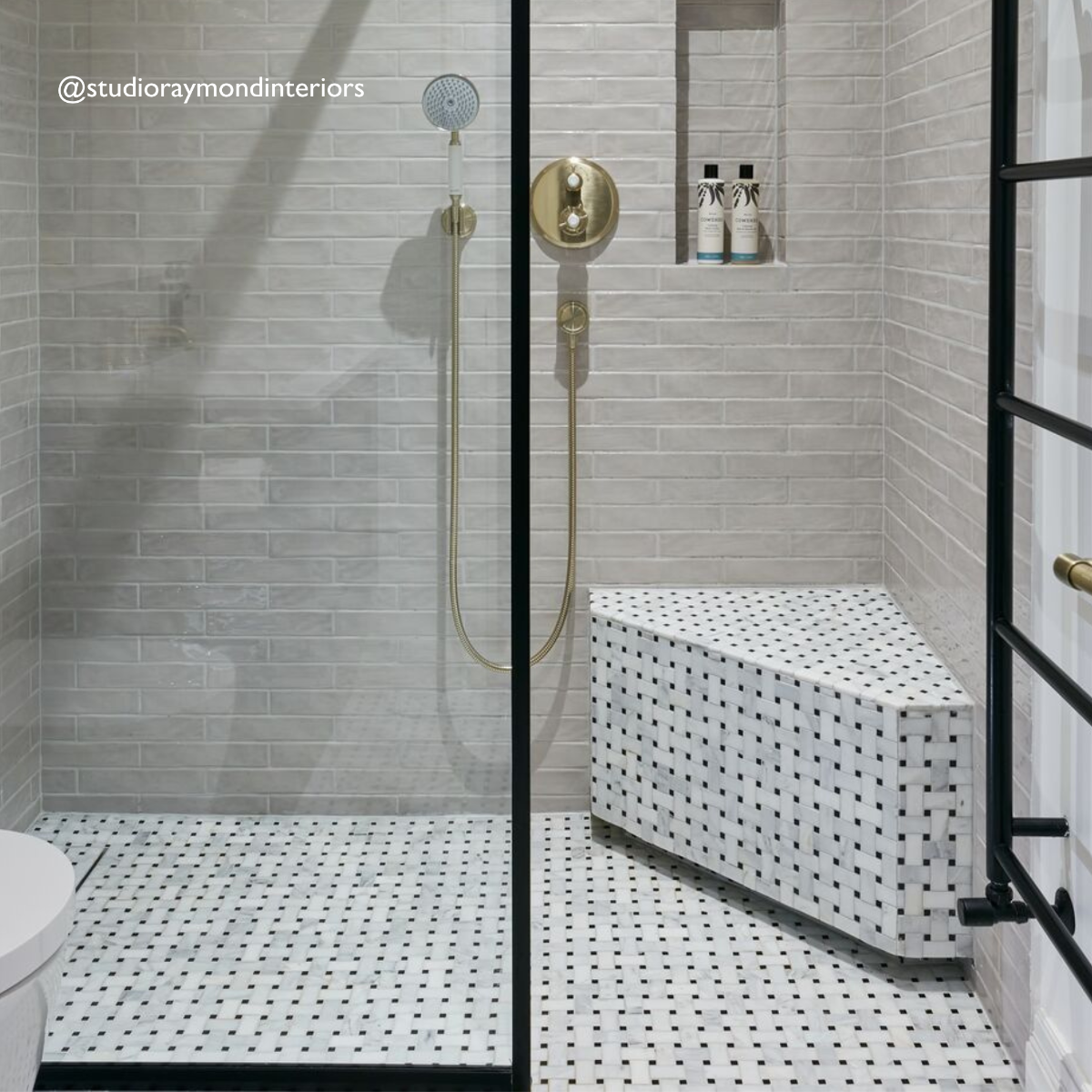 East Hampton Basketweave Marble Mosaic 29.9x29.9cm