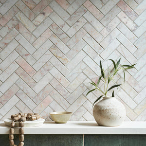 Aegean Herringbone Mosaic 30.5x30.5cm