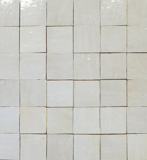 Medina Pure White Square Zellige 10x10cm