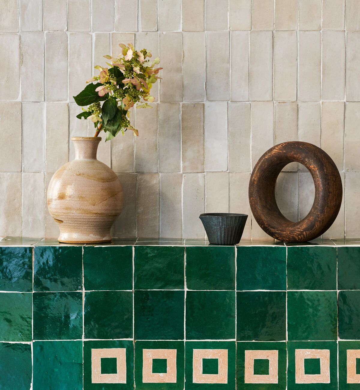 Medina Moss Green Porton Zellige 10x10cm
