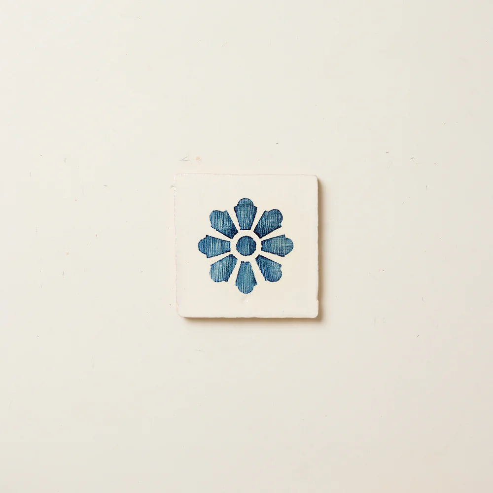 Rediscovered Navy Clavel Glazed 11x11cm