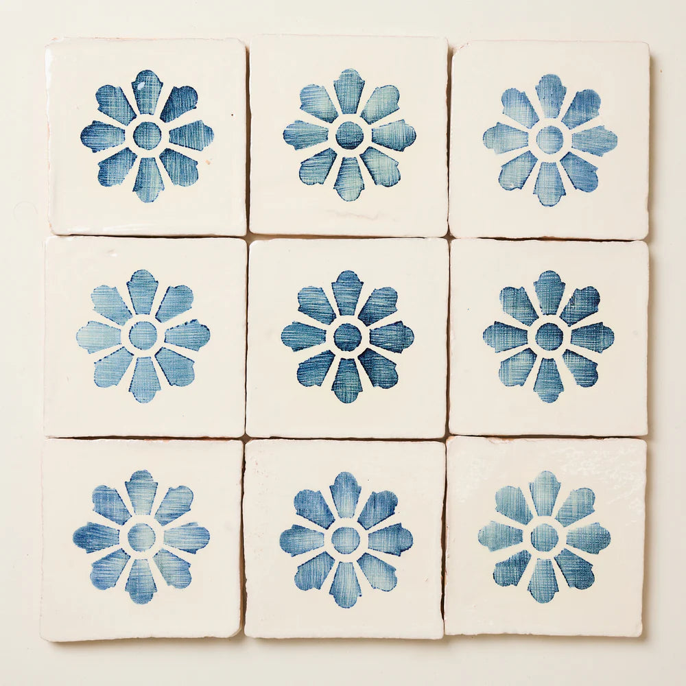 Rediscovered Navy Clavel Glazed 11x11cm