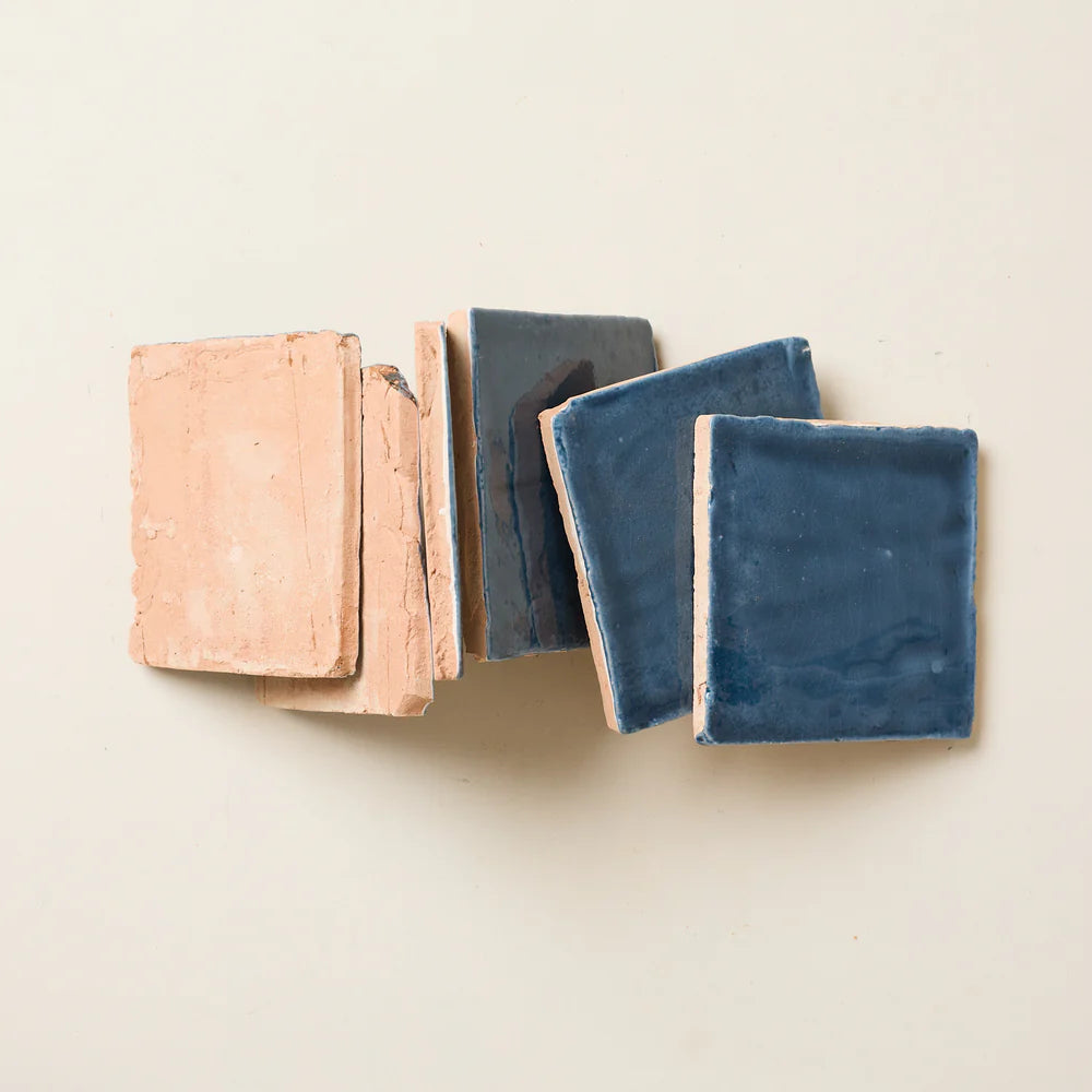 Rediscovered Navy Glazed Plain 11x11cm