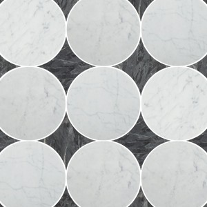 Blends Carrara Circle 25.4x25.4cm