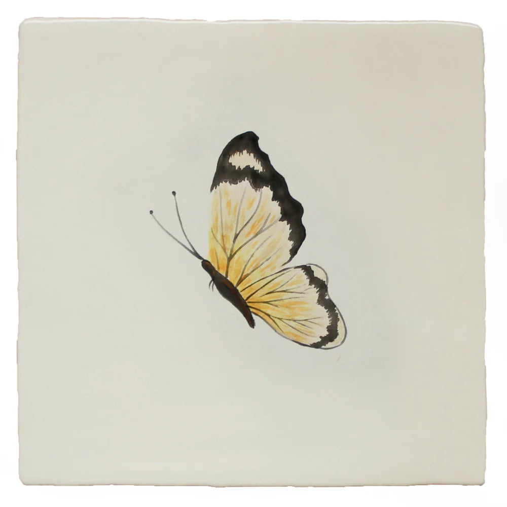 Garden Insects Cloud Yellow Butterfly Left 13x13cm