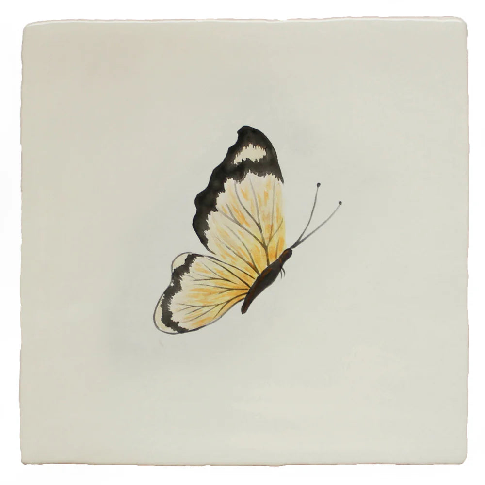 Garden Insects Cloud Yellow Butterfly Right 13x13cm