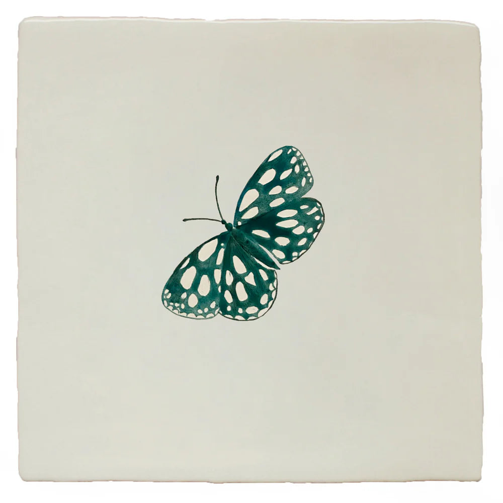 Garden Insects Marbled Butterfly Left 13x13cm