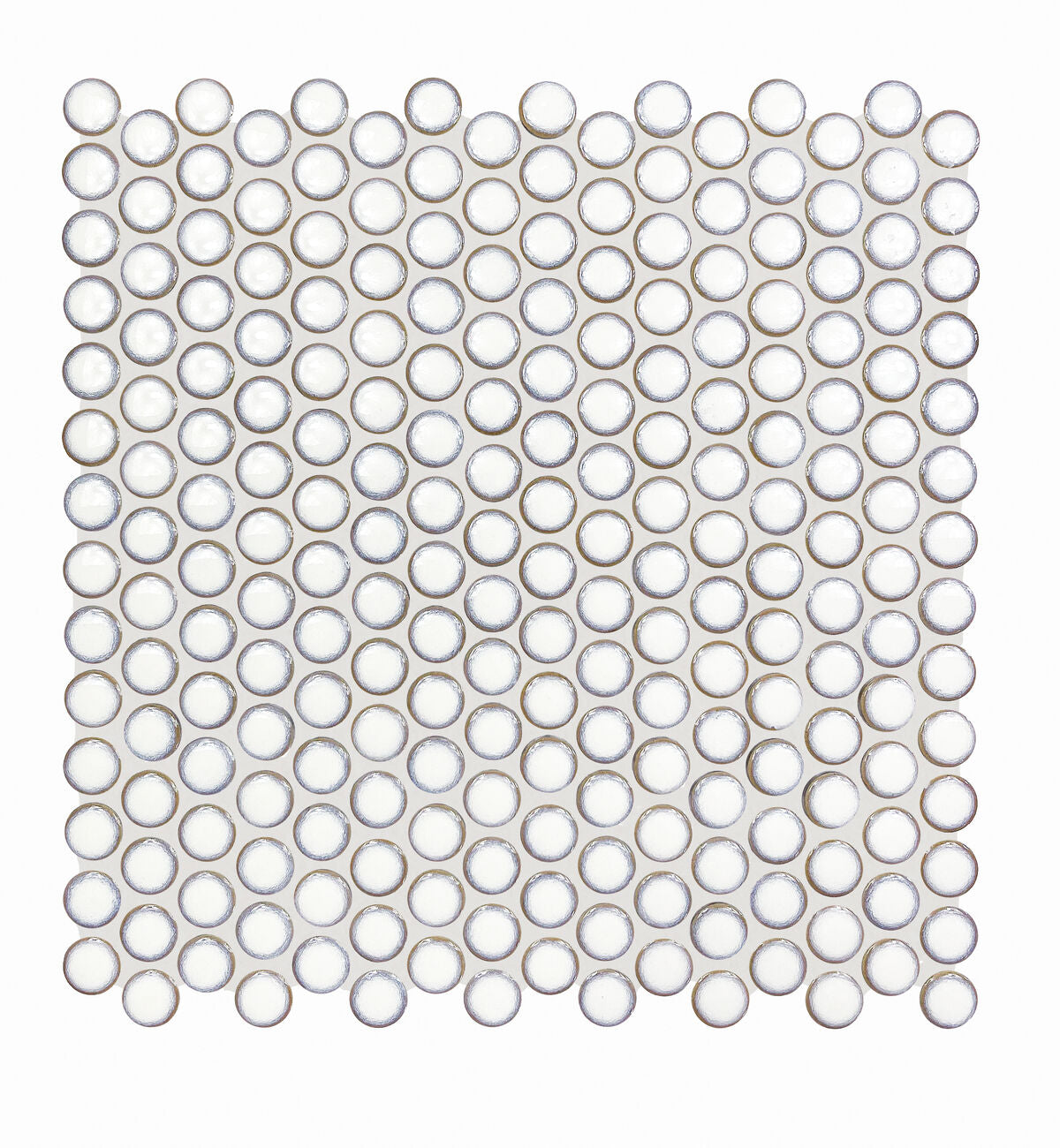 Copenhagen White Penny Round Mosaic 29.4x29cm