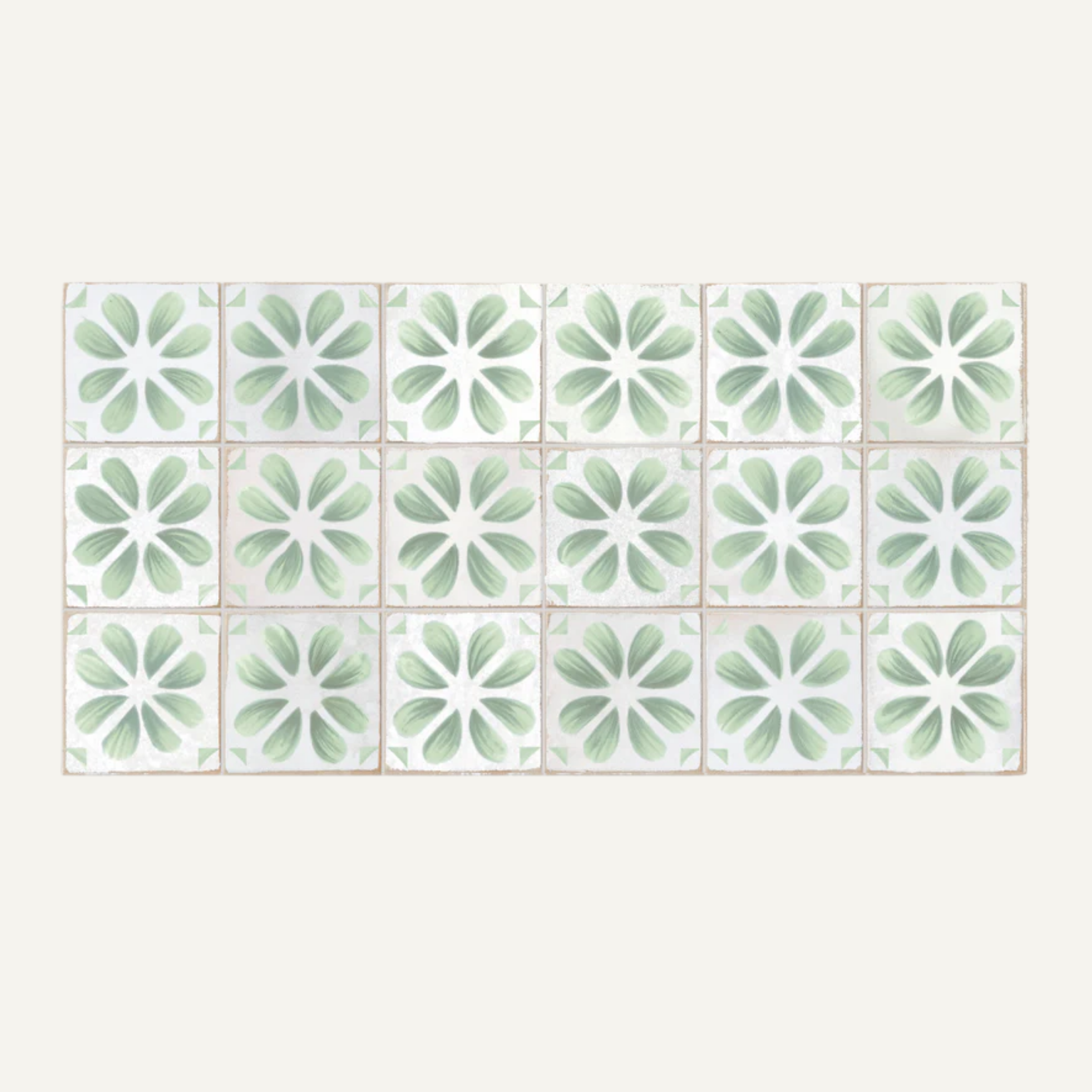 Dakota Flora Peppermint 32x62.5cm