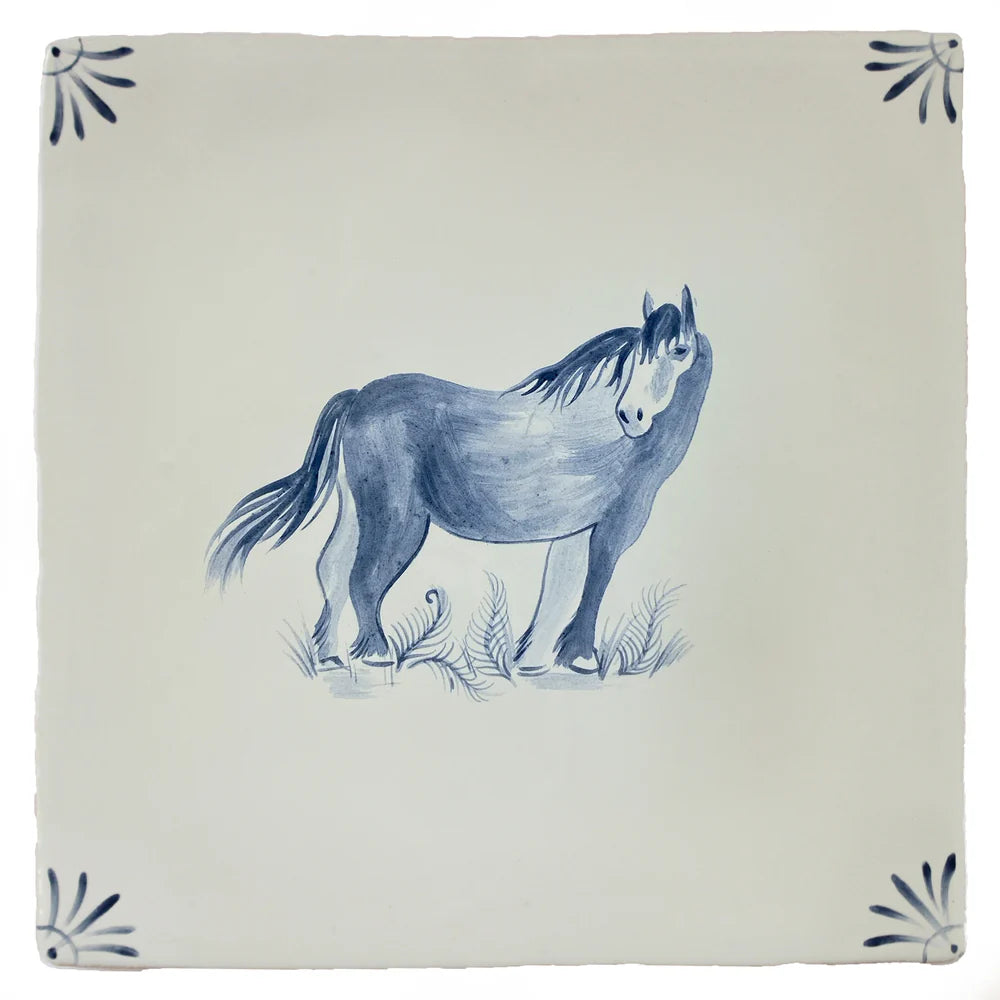 Cotswold Delft Horse 13x13cm