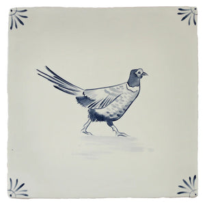 Cotswold Delft Pheasant 13x13cm