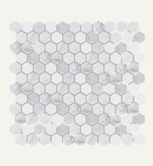 East Hampton Hexagon Marble Mosaic 29x31cm
