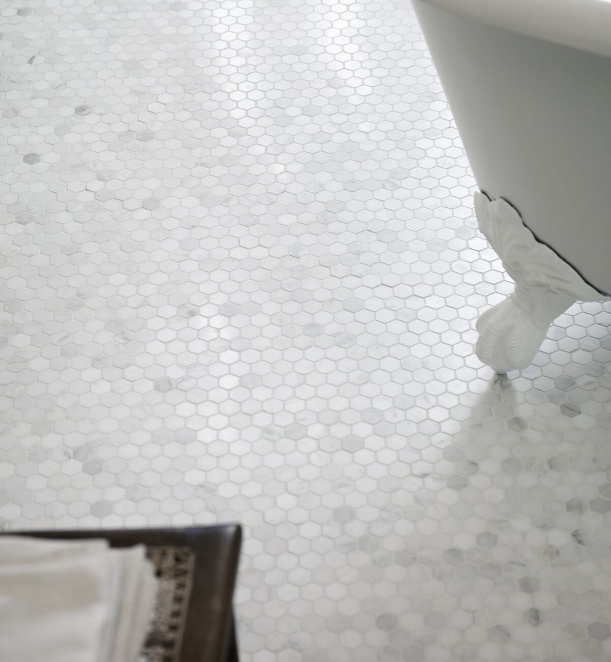 East Hampton Hexagon Marble Mosaic 29x31cm