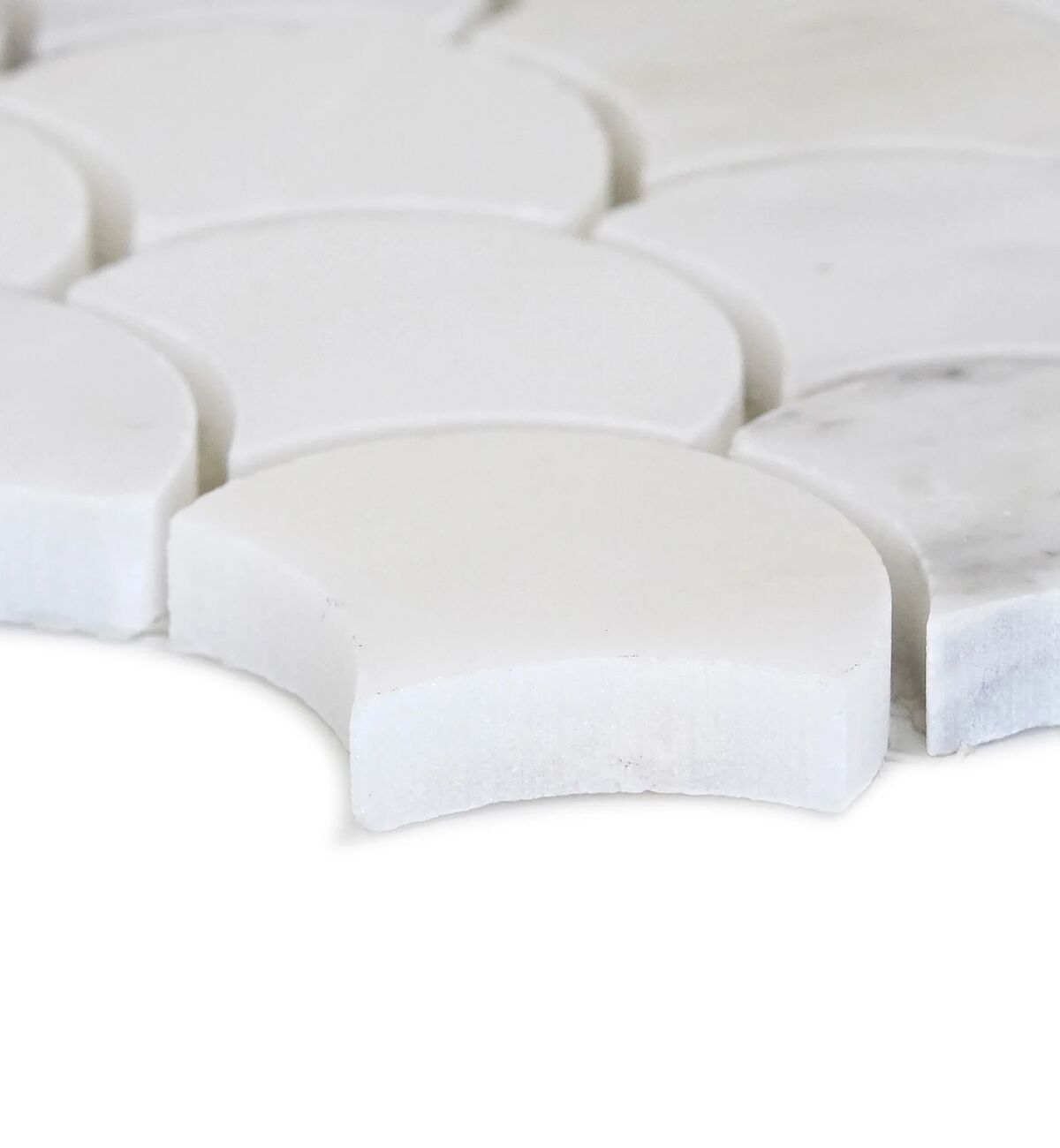 East Hampton Scallop Marble Mosaic 27.5x32.3cm