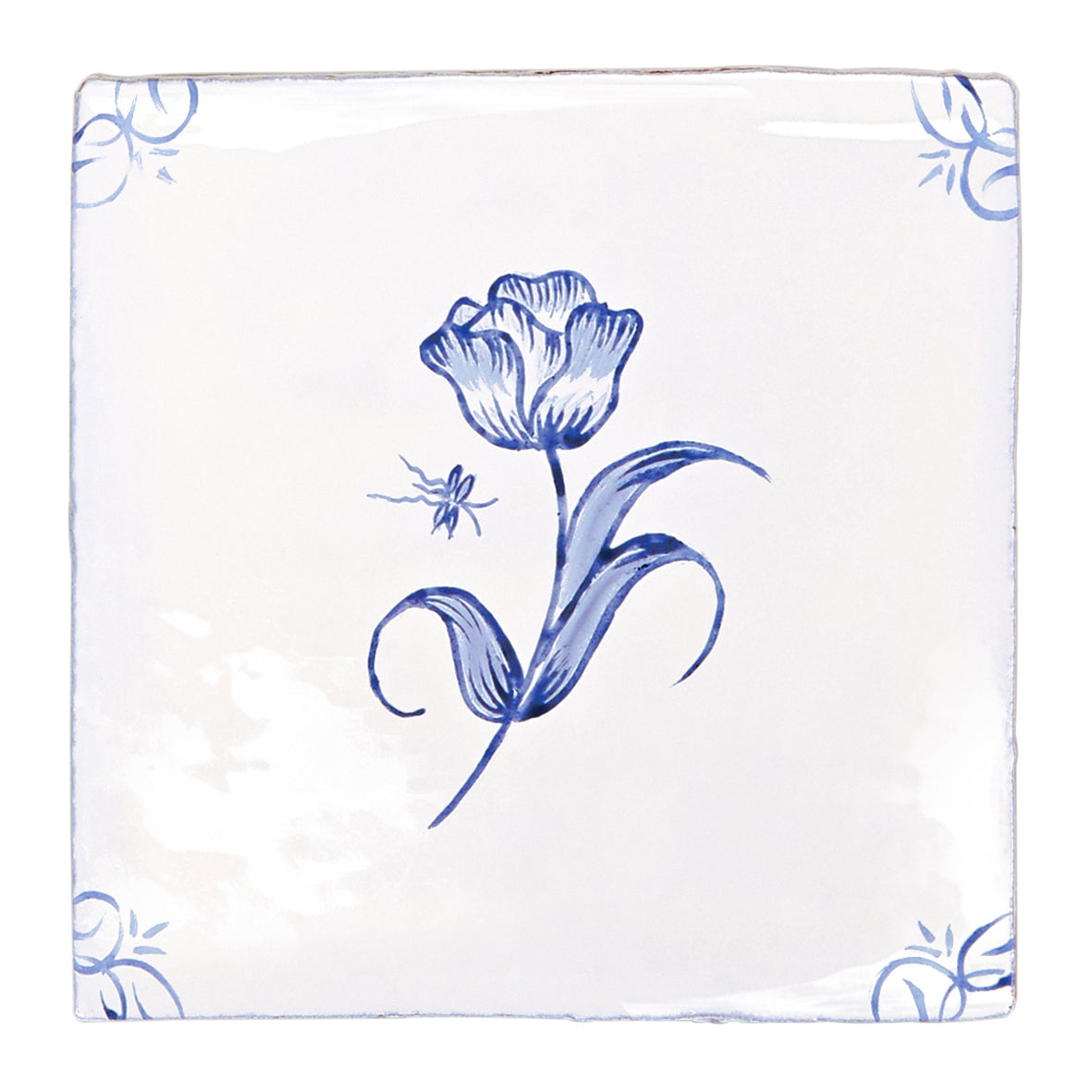 English Delft Tulip 13x13cm