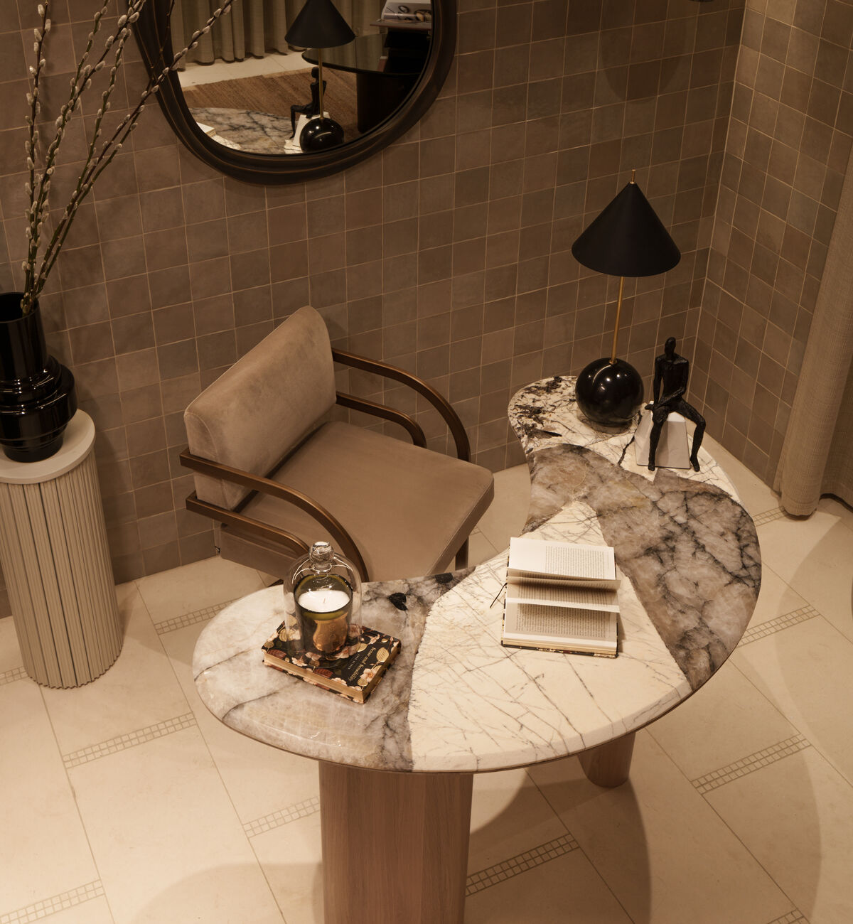 Palio Limestone Brickbond Mosaic 30.5x30.5cm