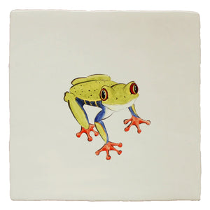Glass House Red Eye Frog Right 13x13cm