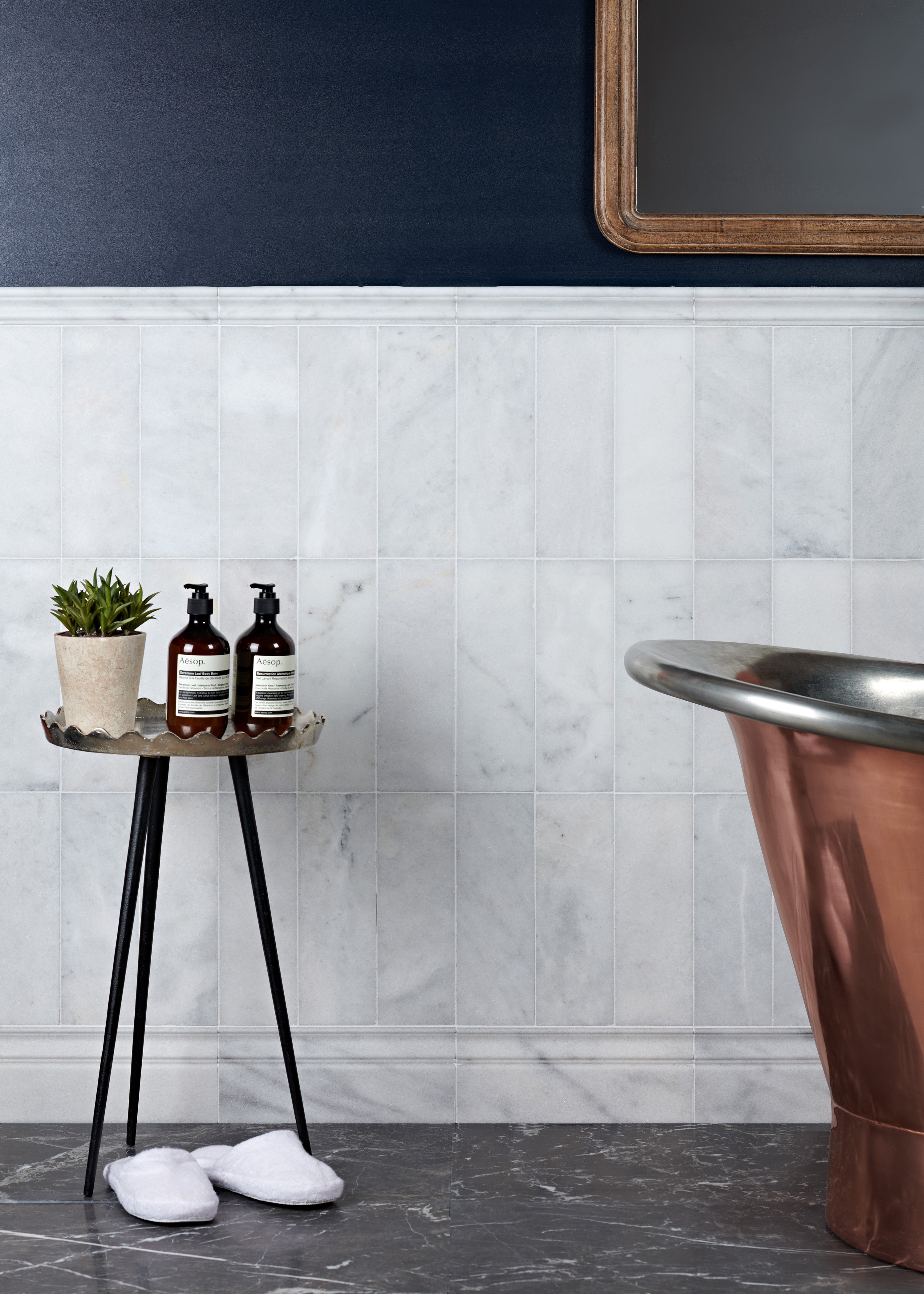 Long Island Honed Marble Dado 5x30.5cm