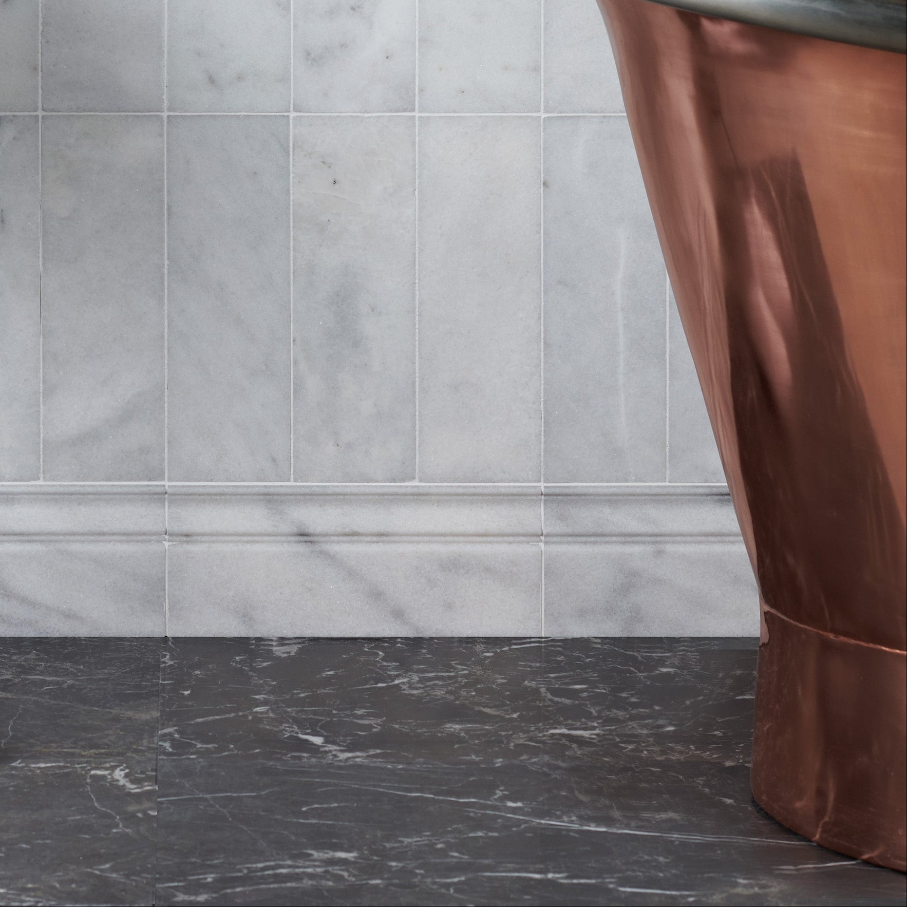Long Island Honed Marble Skirting 12.7x30.5cm