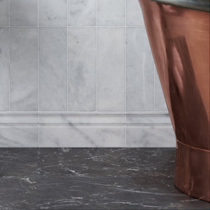Long Island Honed Marble Skirting 12.7x30.5cm