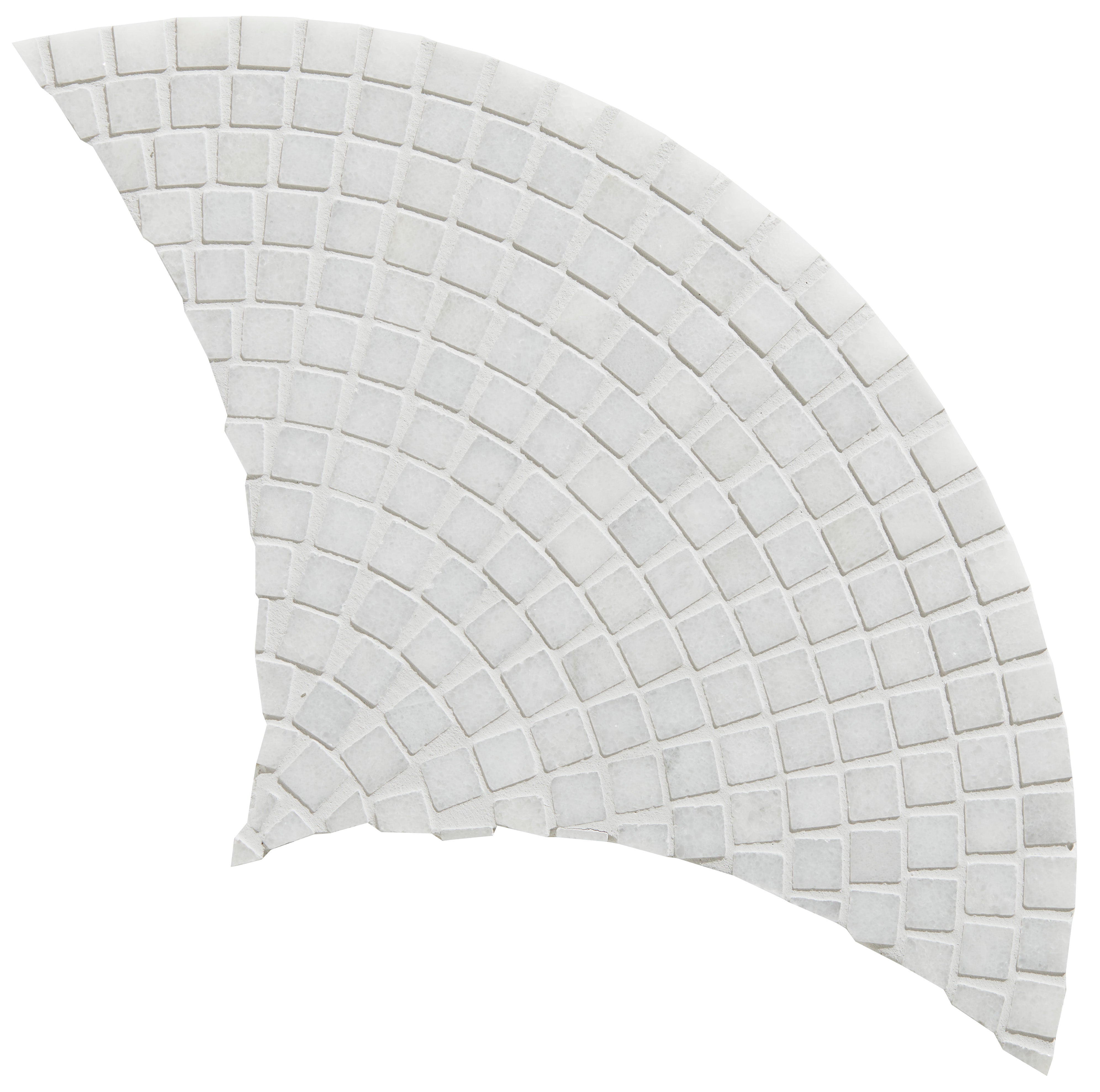 Long Island Fan Marble Mosaic 25x43.2cm