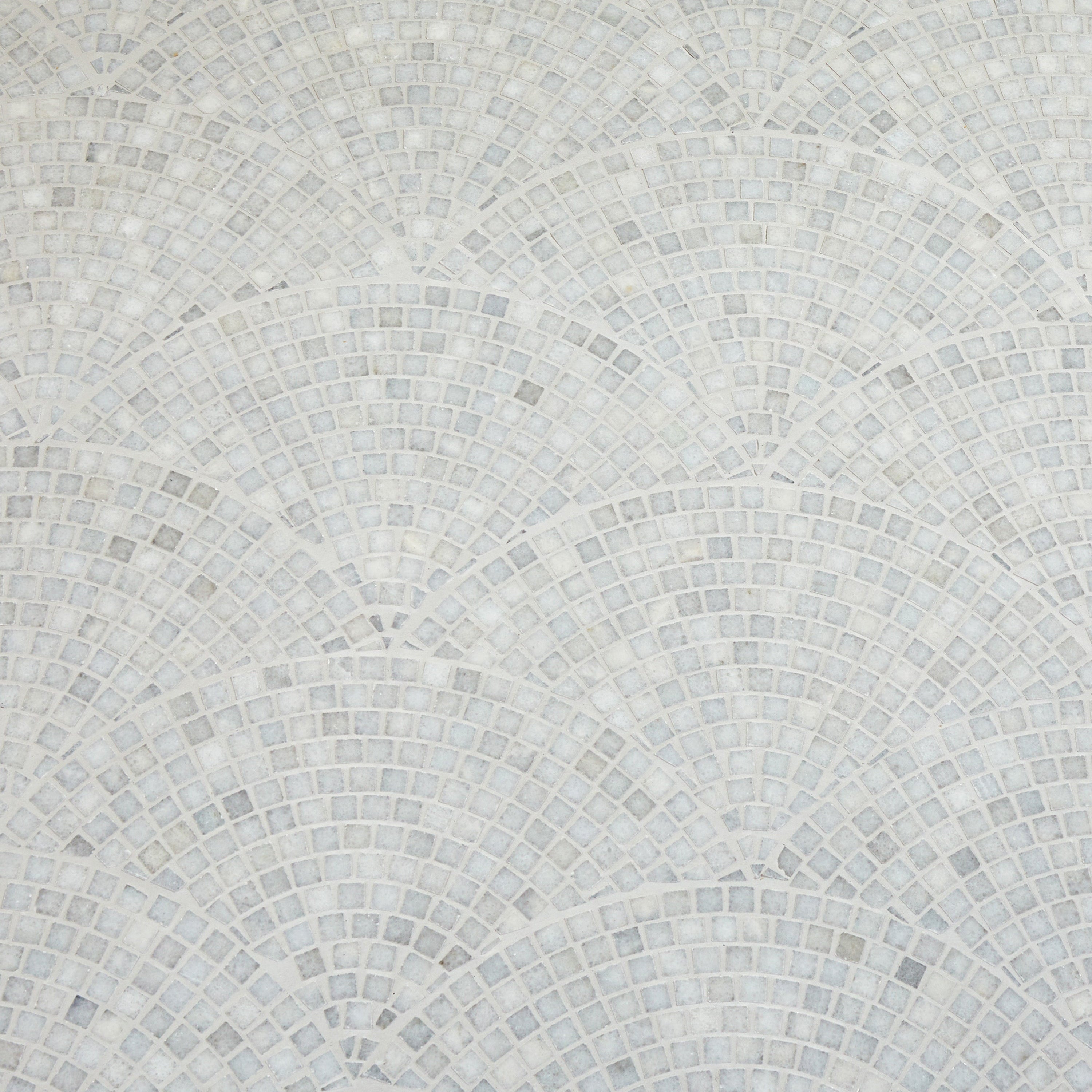 Long Island Fan Marble Mosaic 25x43.2cm