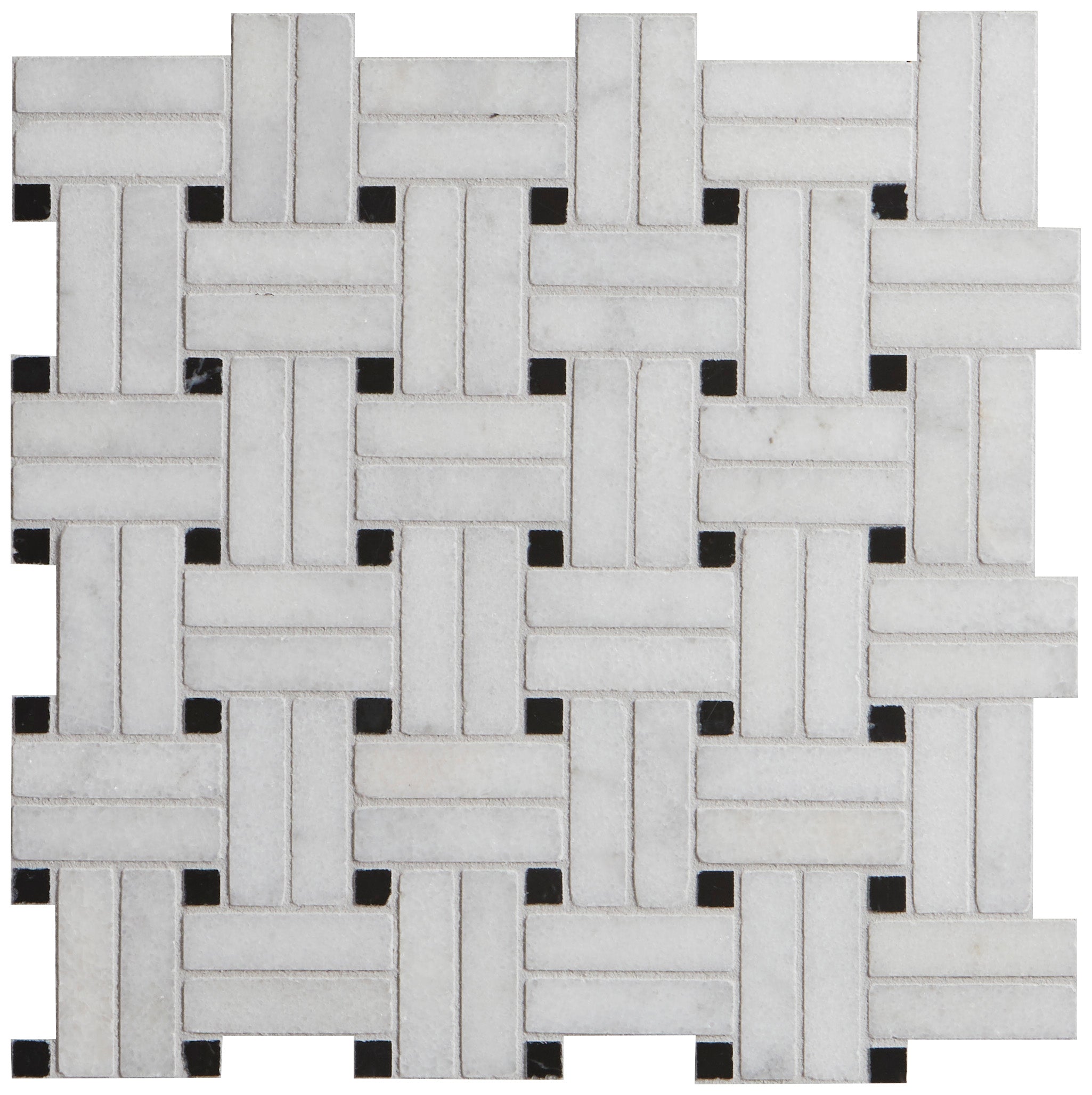 Long Island Wicker Marble Mosaic 28.6x28.6cm