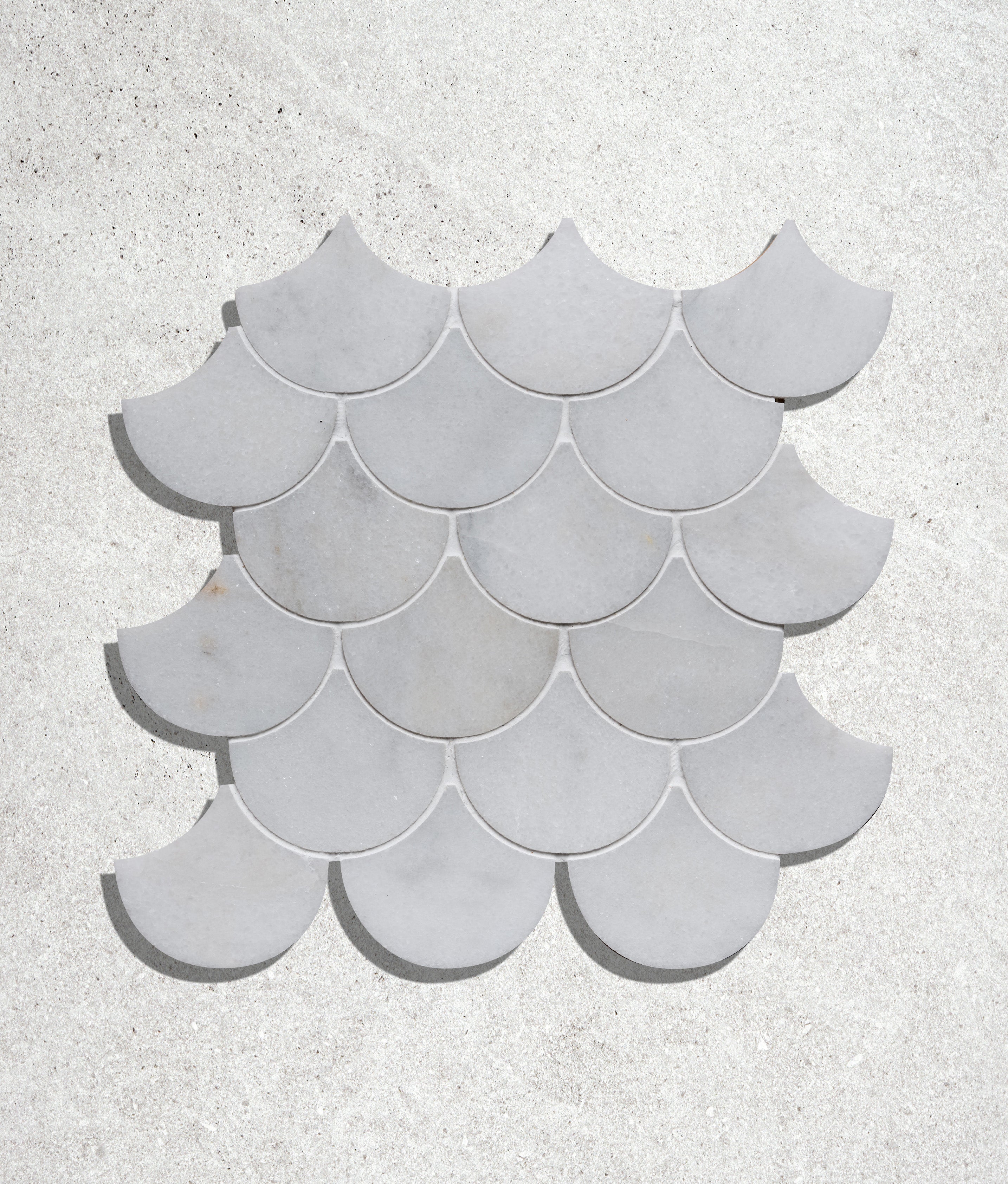Long Island Scallop Marble Mosaic 27x27cm