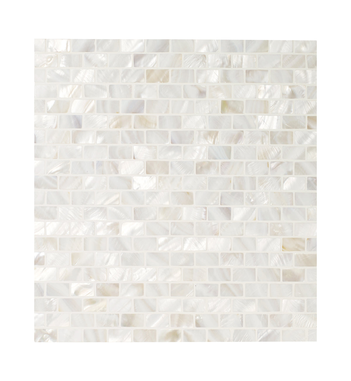 Mother of Pearl White Rectangle Mosaic 31.8x32.8cm