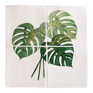 Glass House Monstera 26x26cm Panel