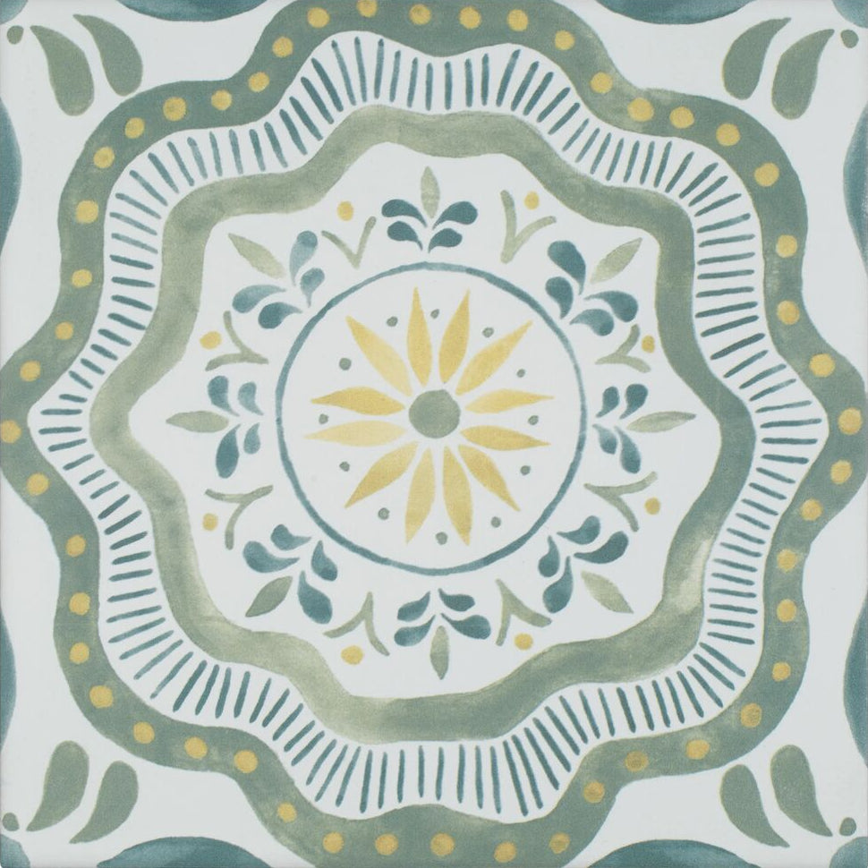 Nina Campbell Cochin Green 20x20cm