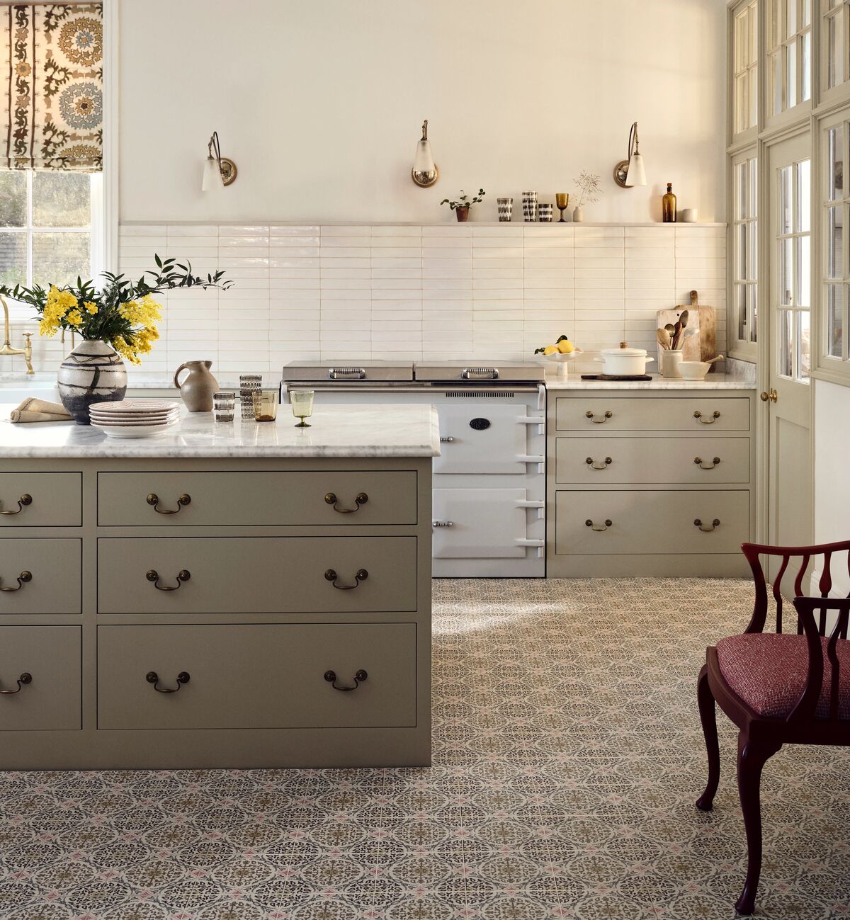 Nina Campbell La Moulade Chocolate 20x20cm