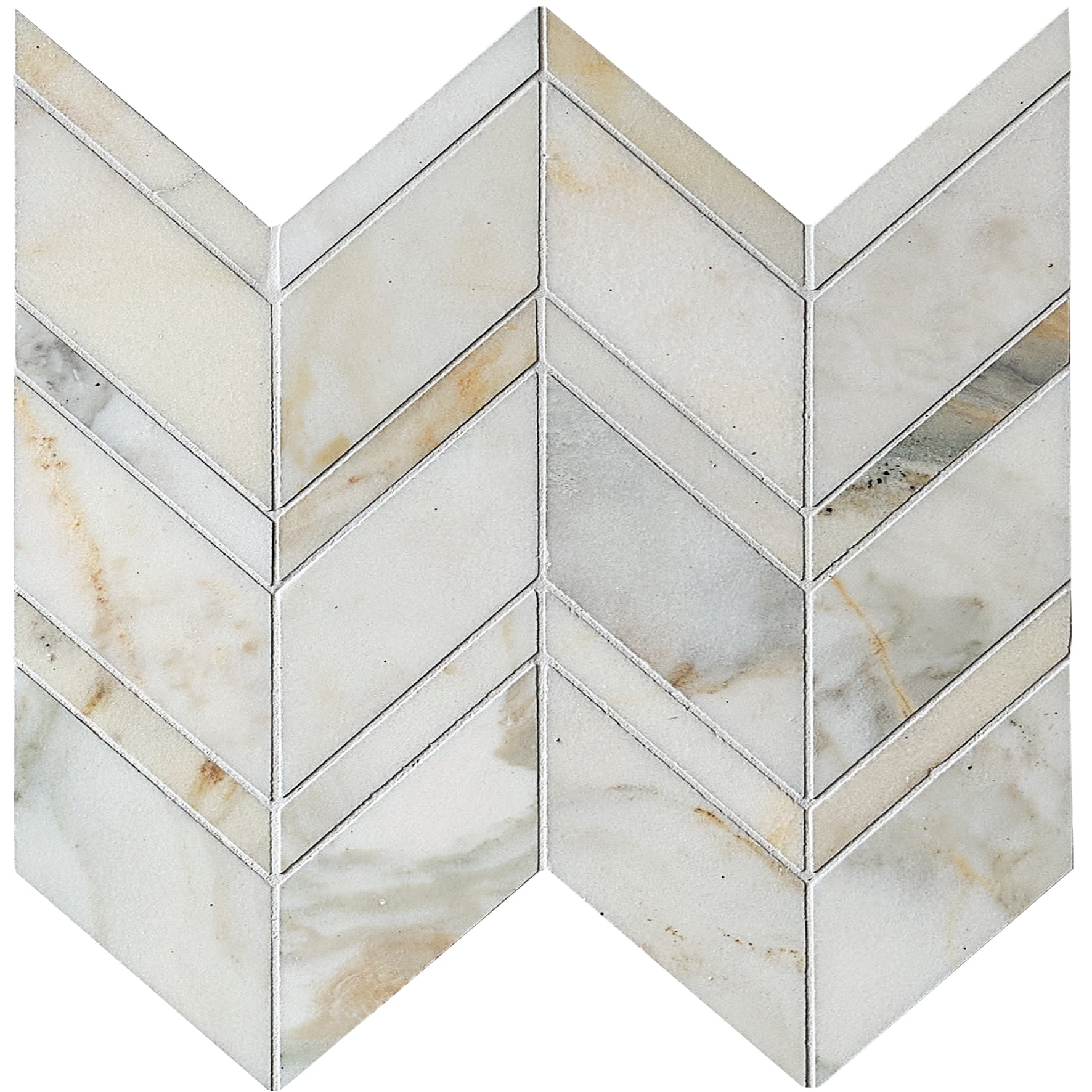 Palazzo Oro Chevron Marble Mosaic 28x29.5cm