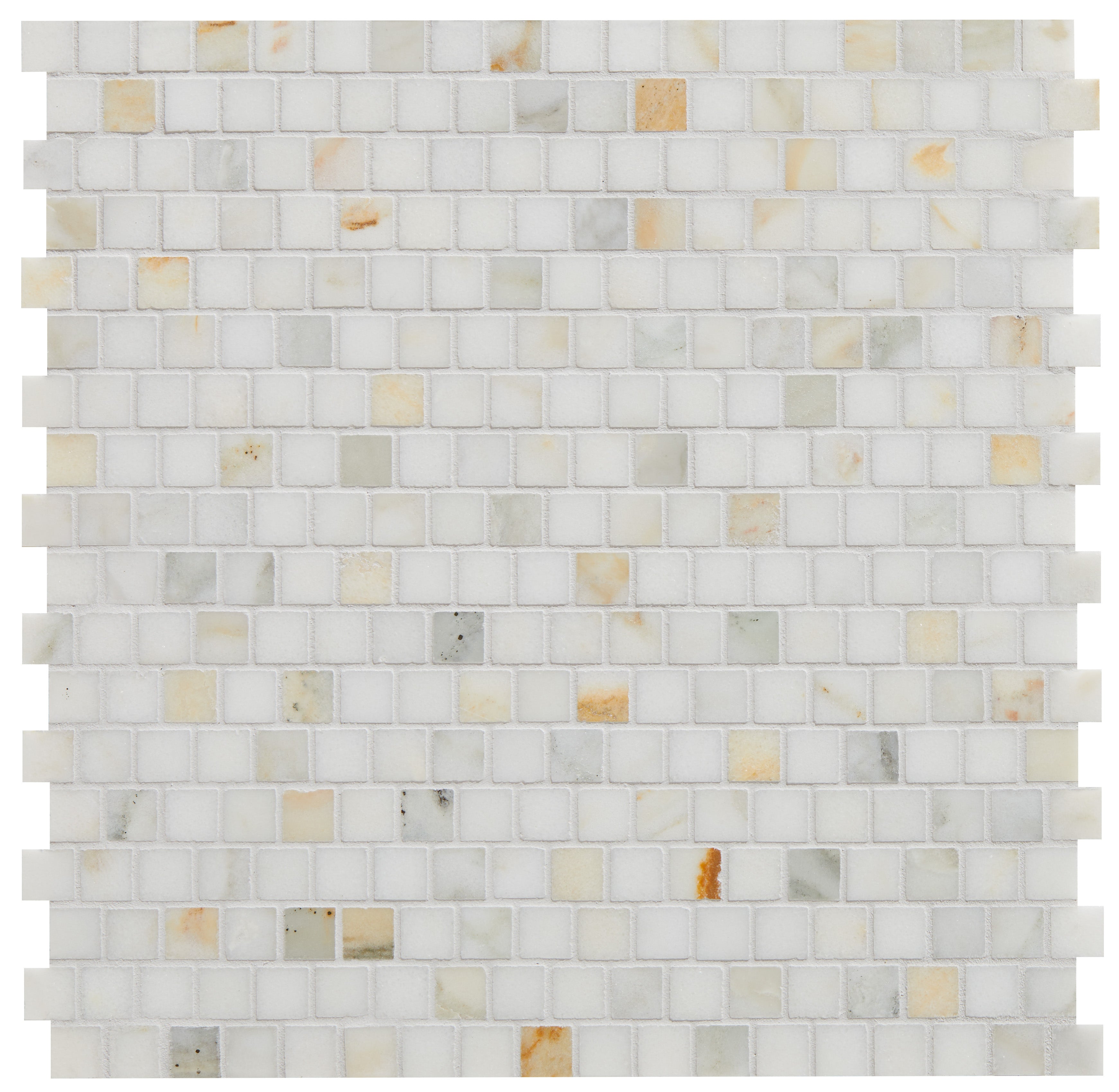 Palazzo Oro Brickbond Square Marble Mosaic 30x30cm