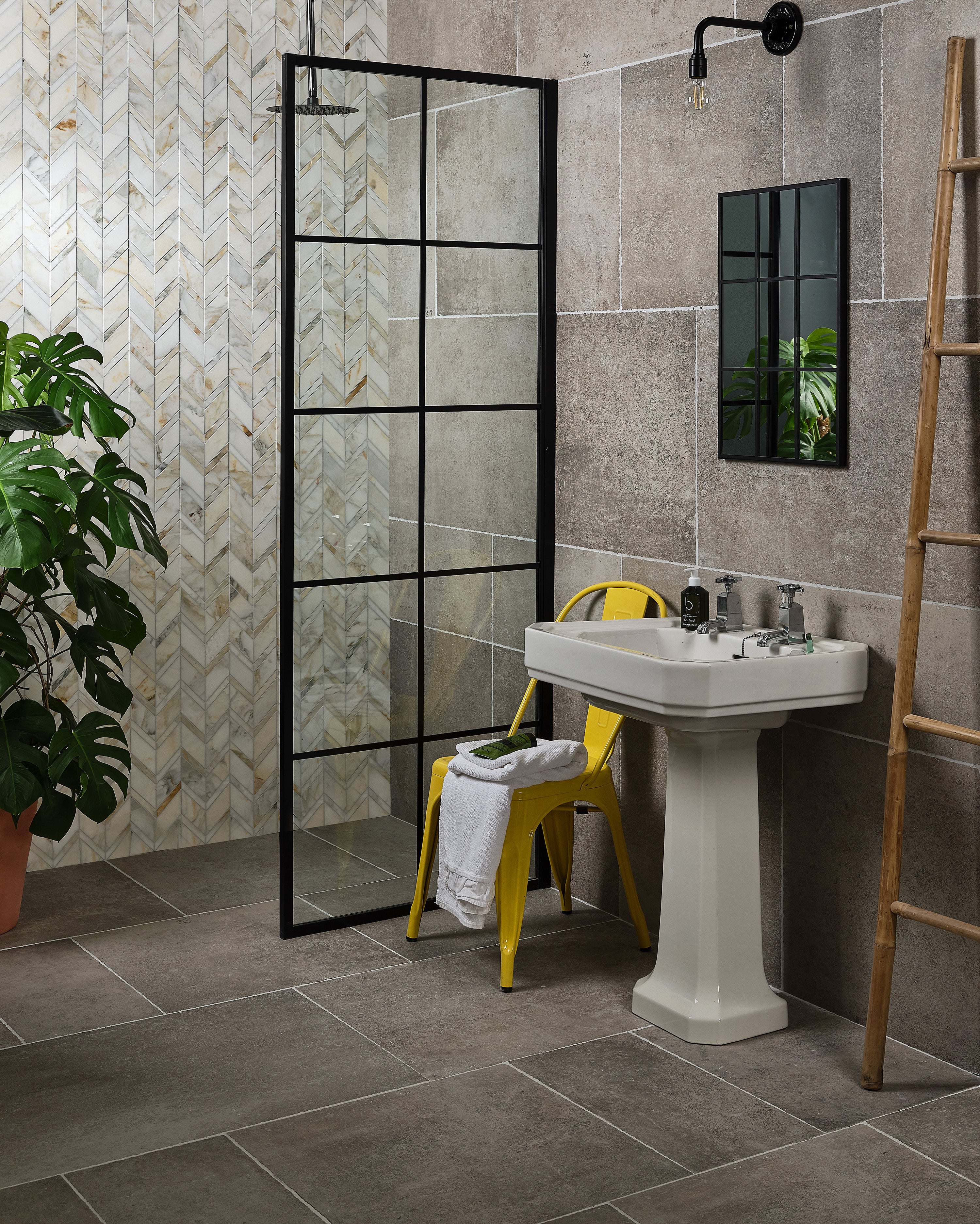 Palazzo Oro Chevron Marble Mosaic 28x29.5cm