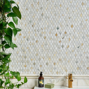 Palazzo Oro Diamond Marble Mosaic 29.5x30.5cm
