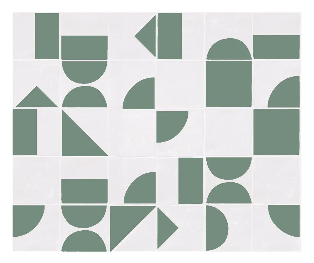 Arc Half Sea Green 13x13cm