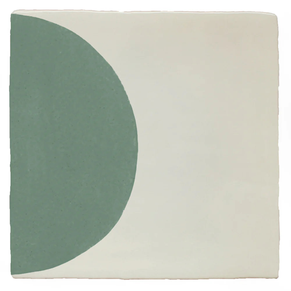 Arc Half Sea Green 13x13cm