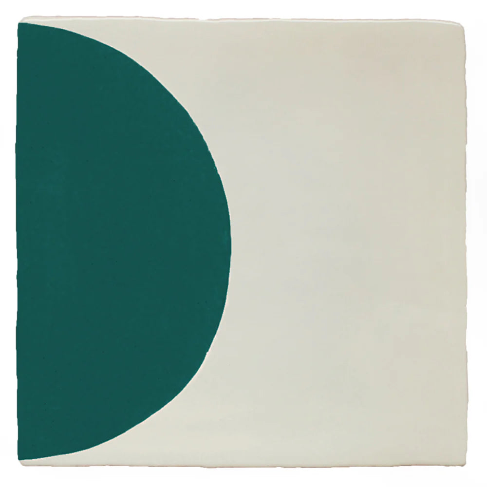 Arc Half Teal 13x13cm