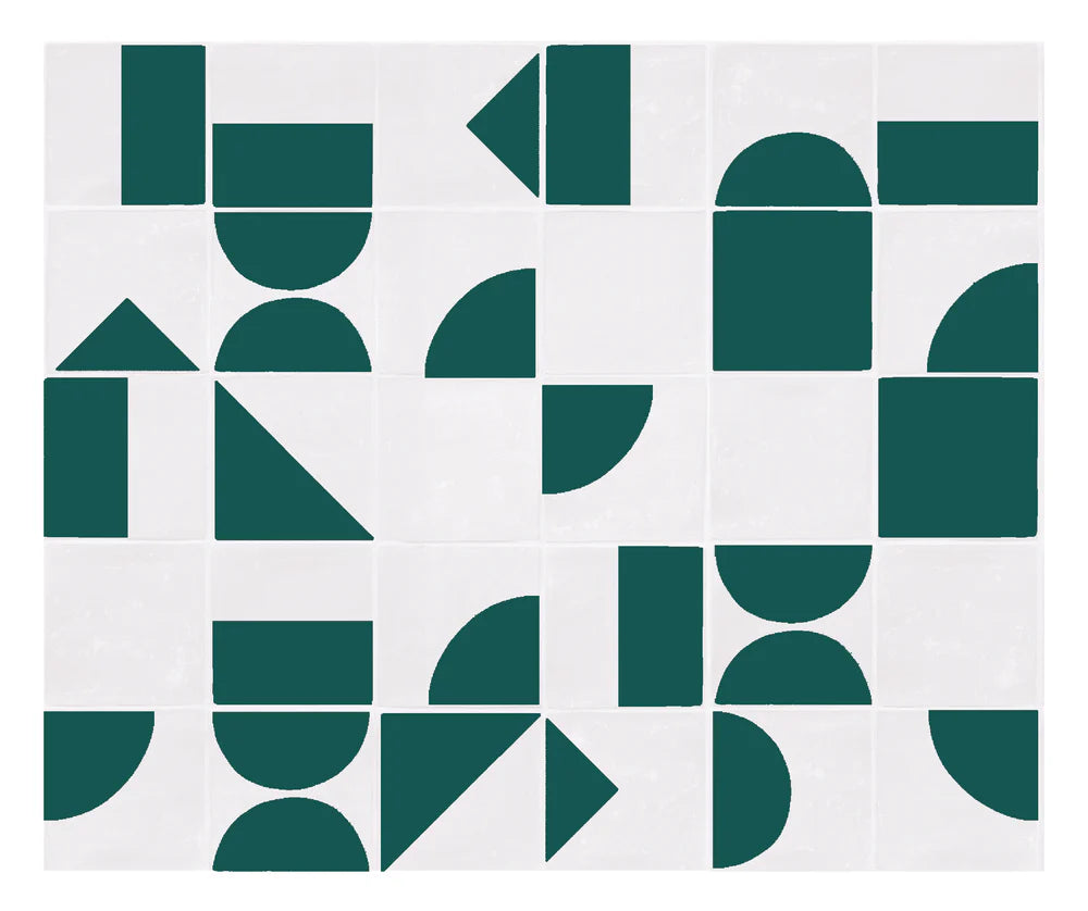 Arc Half Teal 13x13cm
