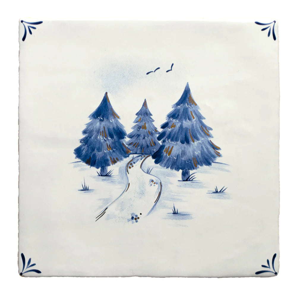 Wilderness Delft Forest with Gold 13x13cm