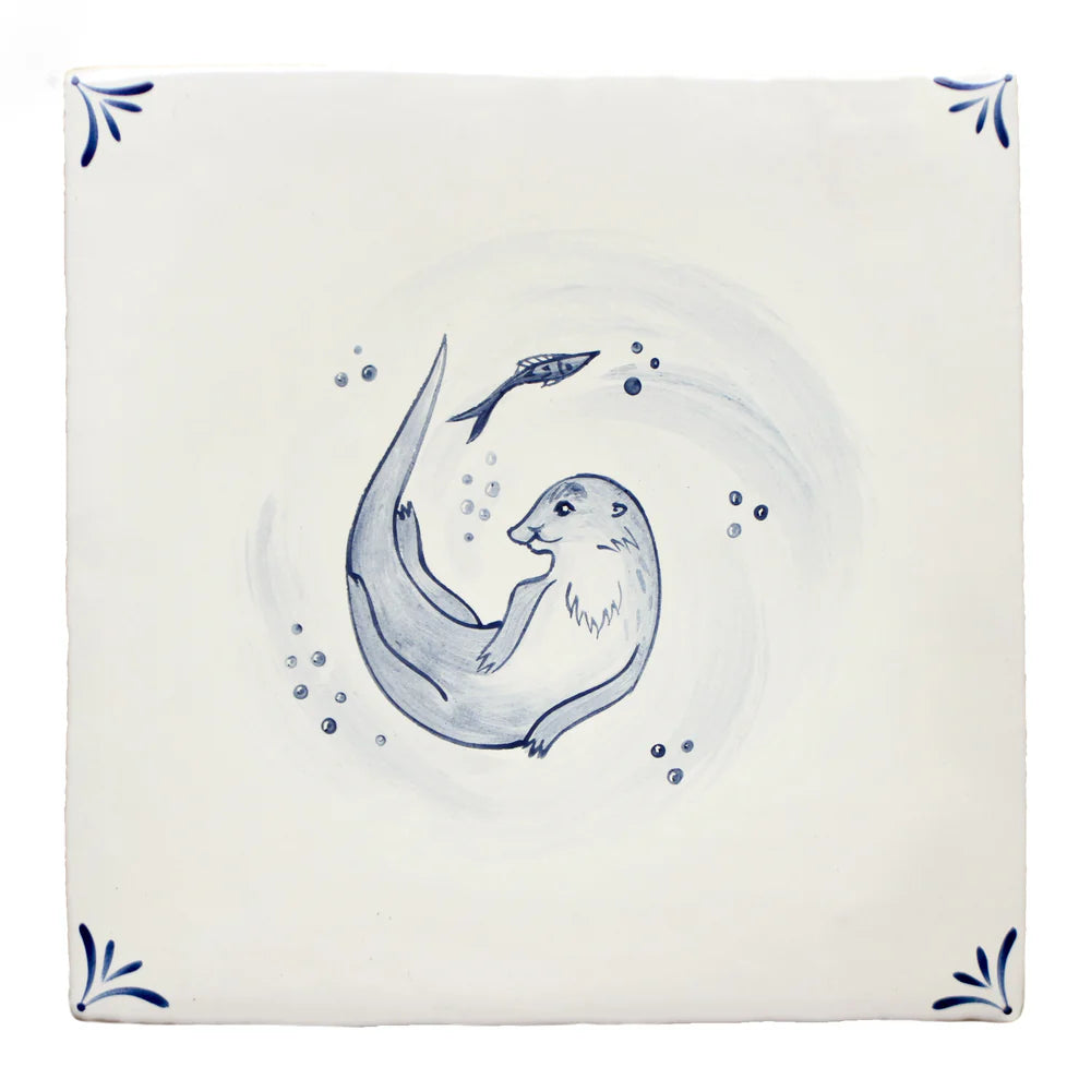Wilderness Delft Otter 13x13cm
