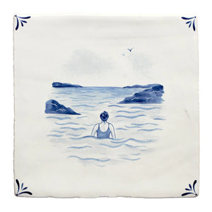 Wilderness Delft Sea Swimming 13x13cm