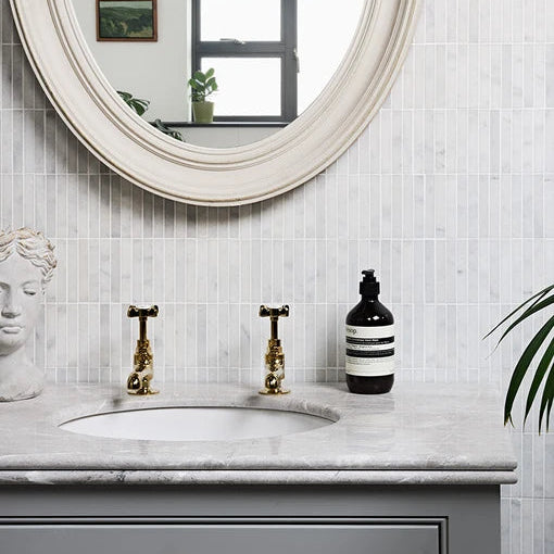 Long Island Bamboo Marble Mosaic 30.5x30.5cm