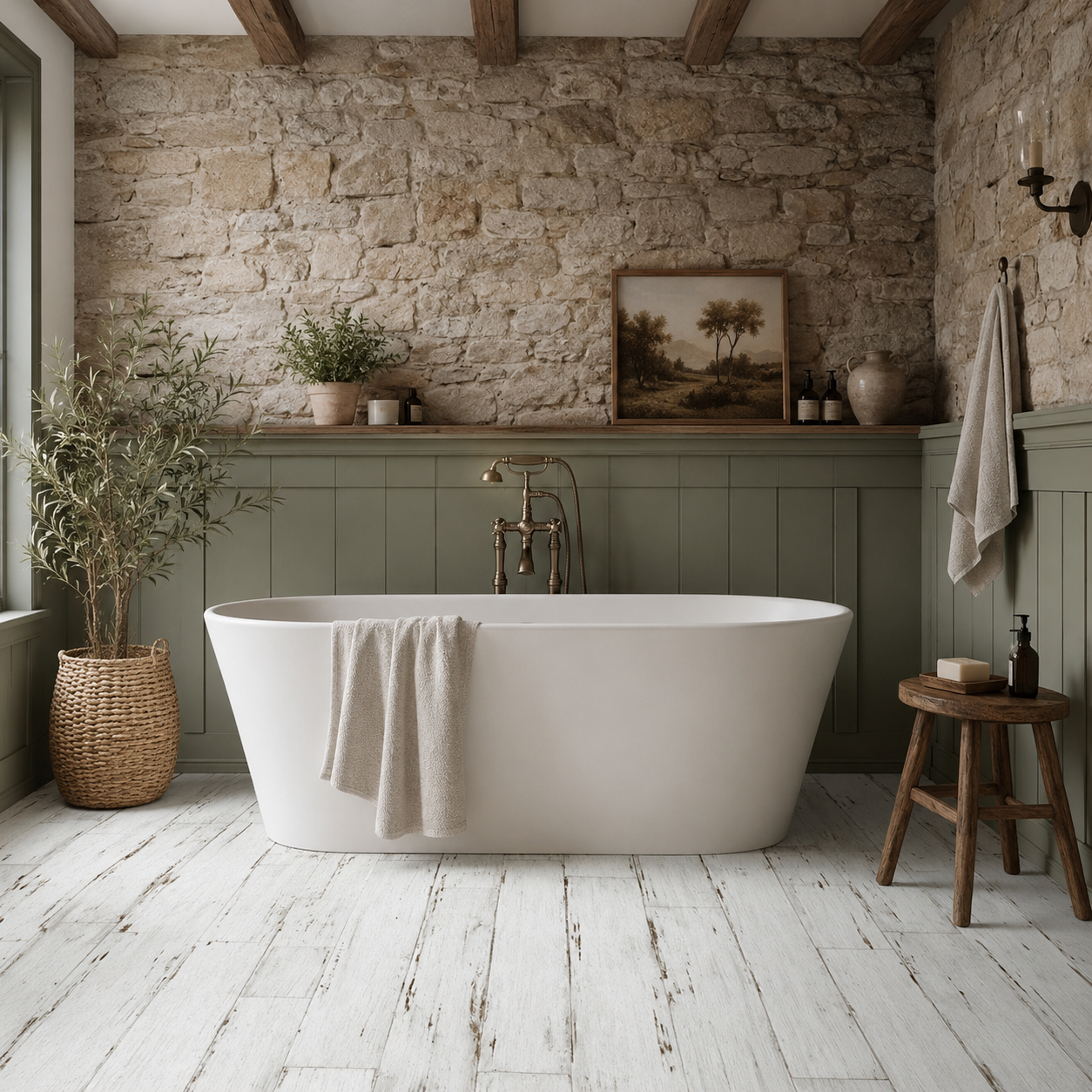 Barnwood White 15x90cm
