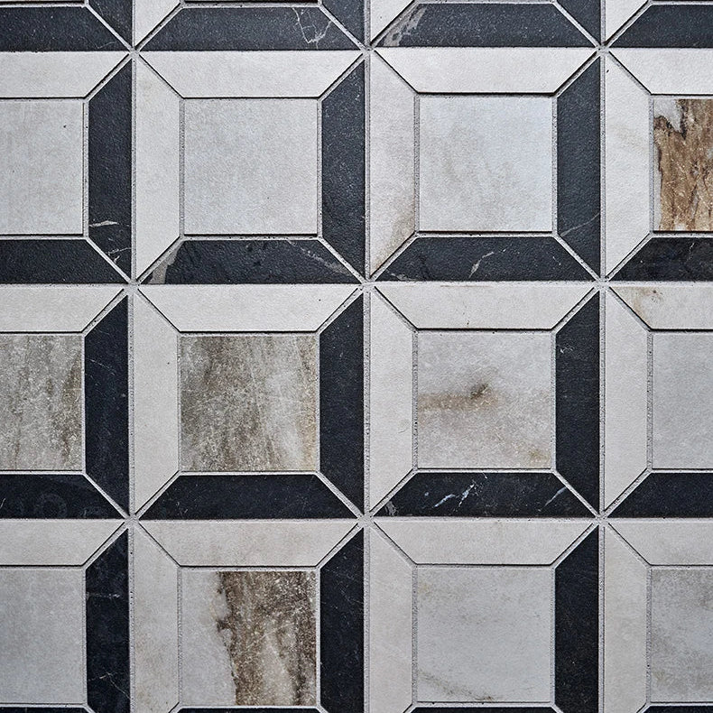 East Village Quadrant Mosaic Oro 26x26cm