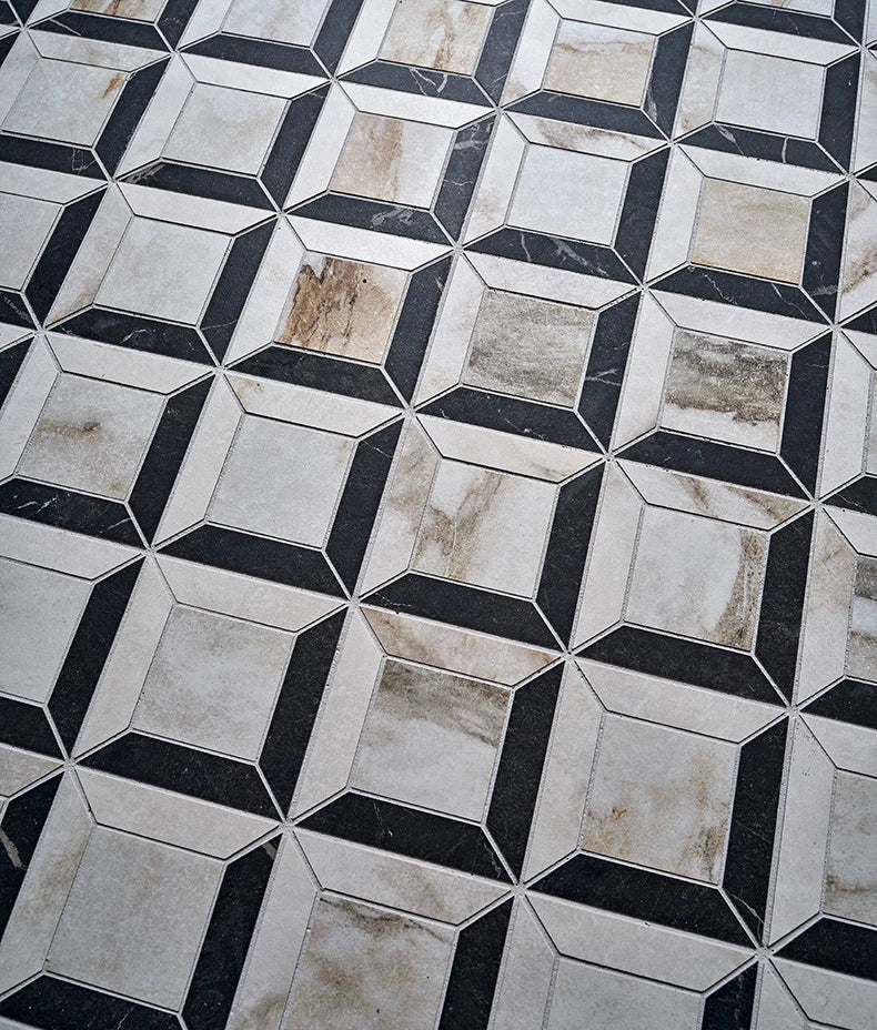 East Village Quadrant Mosaic Oro 26x26cm