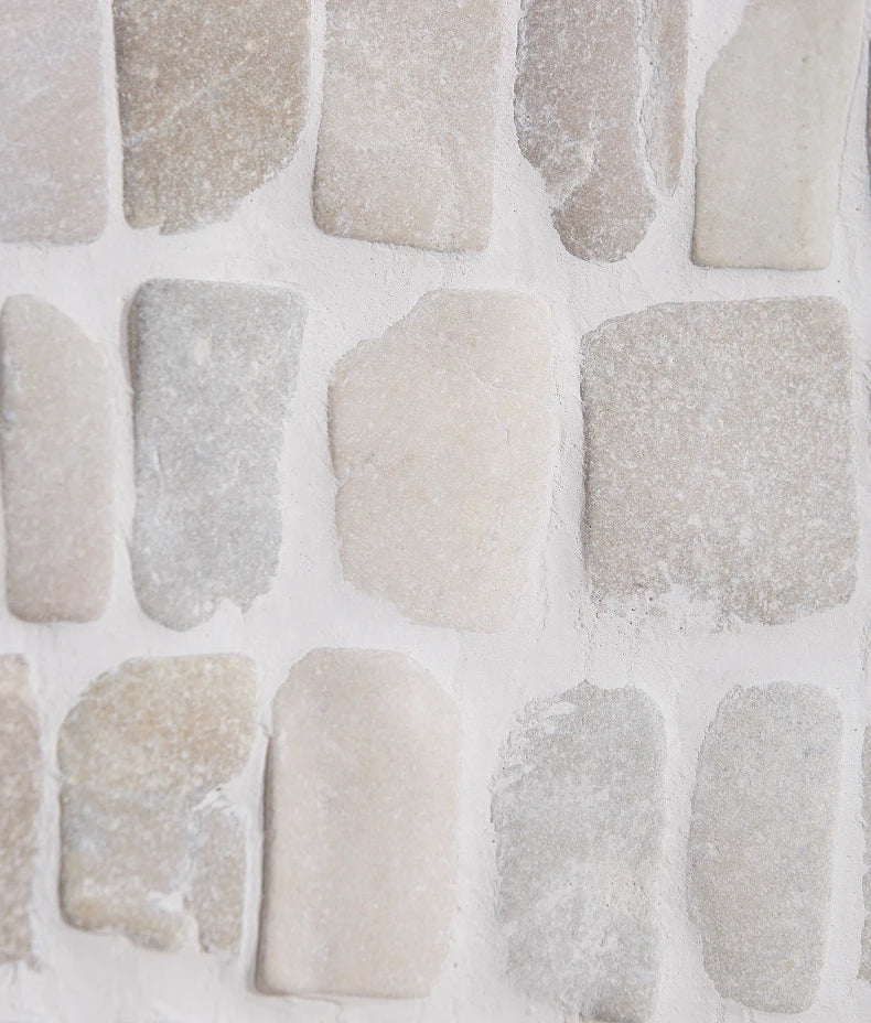 Enso Cobble Strip Chalk Mosaic 30x32cm