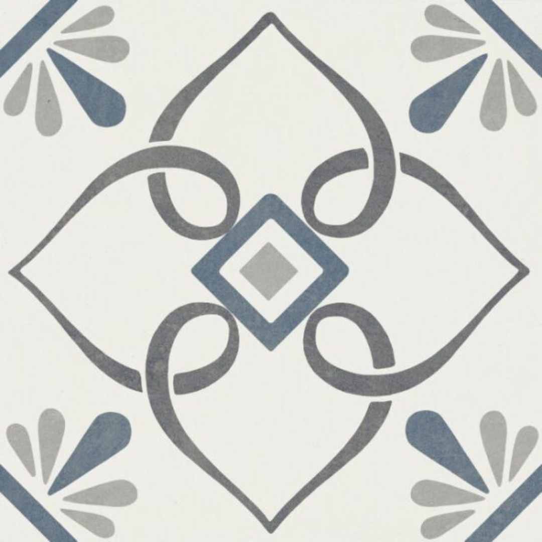 Florette Lace Blue 22.3x22.3cm