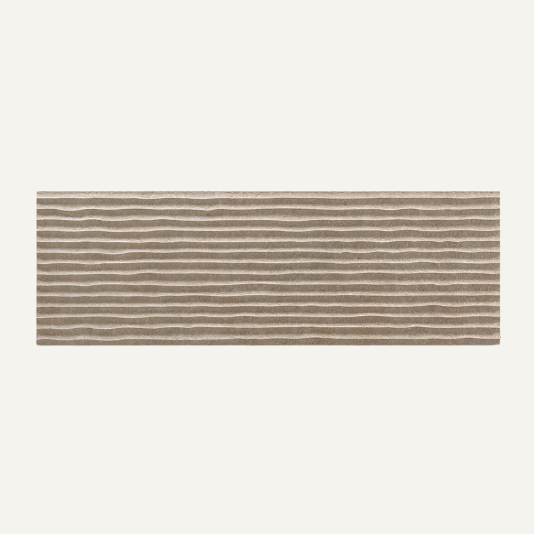 Light Stone Taupe Score Wall 30x90cm